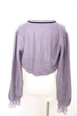画像2: axes femme / ニットショートボレロ F パープル Y-26-09-12-071-AX-TO-SZ-ZY (2)
