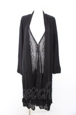 画像1: axes femme / レイヤード風ロングカーデ M 黒 Y-26-09-12-074-AX-TO-SZ-ZY (1)