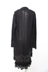 画像2: axes femme / レイヤード風ロングカーデ M 黒 Y-26-09-12-074-AX-TO-SZ-ZY (2)