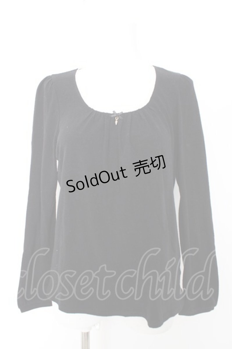 画像1: Franche Lippee / キノコチャームプルオーバー M 黒 Y-26-09-12-079-LO-TO-SZ-ZY (1)