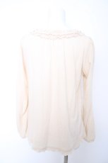 画像2: Franche Lippee / バラ刺繍レースニットプルオーバー M 生成り Y-26-09-12-081-LO-TO-SZ-ZY (2)