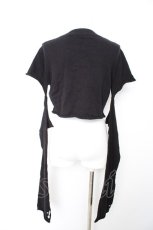 画像2: MA*RS / クロス刺繍クラッシュショートニット  黒 Y-26-09-12-090-GO-TO-SZ-ZY (2)