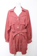 画像1: axes femme / バックレースアップコート F 赤 Y-26-09-12-101-AX-JA-SZ-ZY (1)