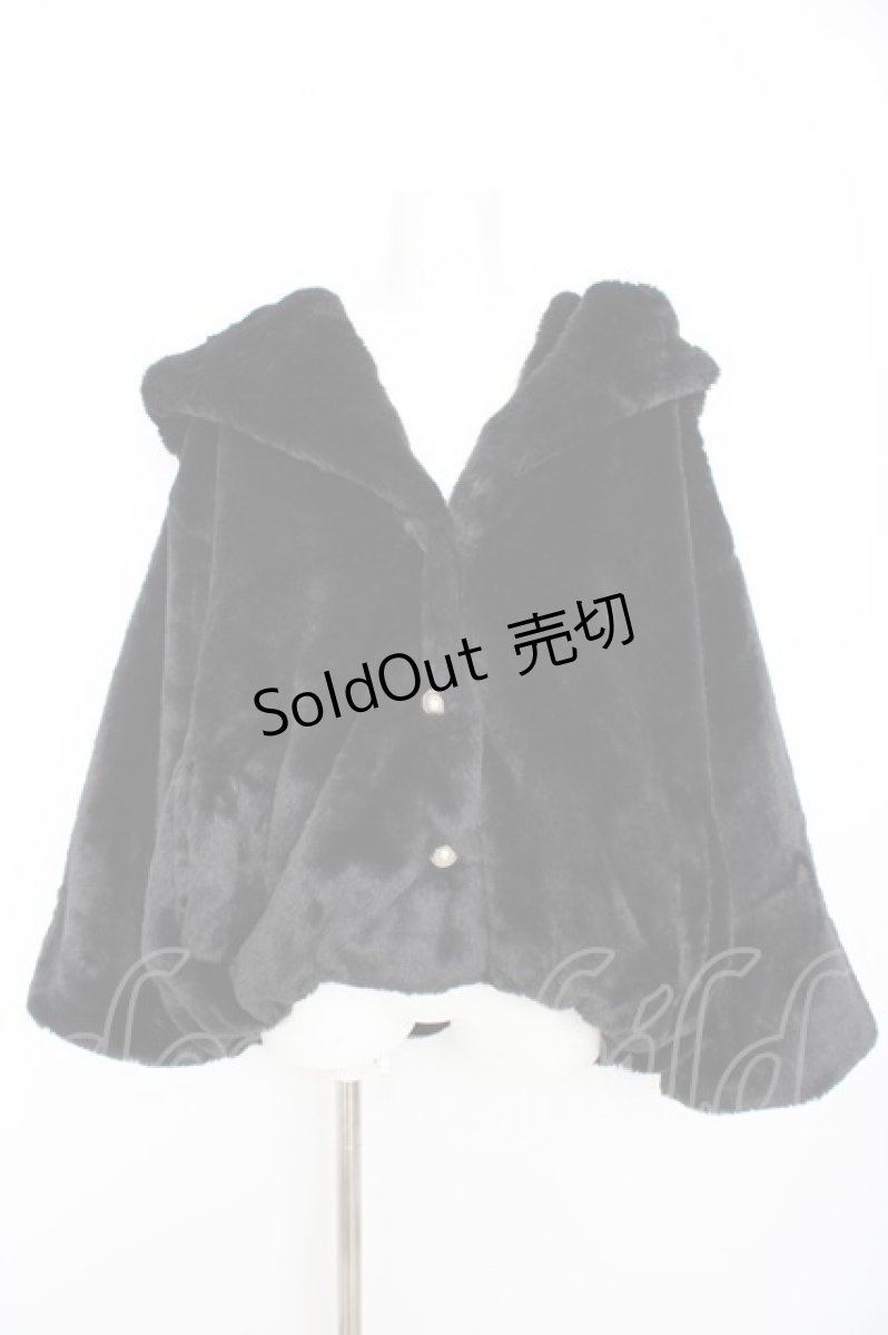 画像1: axes femme / ビッグフードファーコート M 黒 Y-26-09-12-107-AX-CO-SZ-ZY (1)
