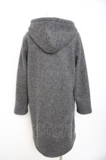 画像2: franche lippee black / ビジューボタンフード付きボアコート M グレー Y-26-09-12-109-LO-CO-SZ-ZY (2)