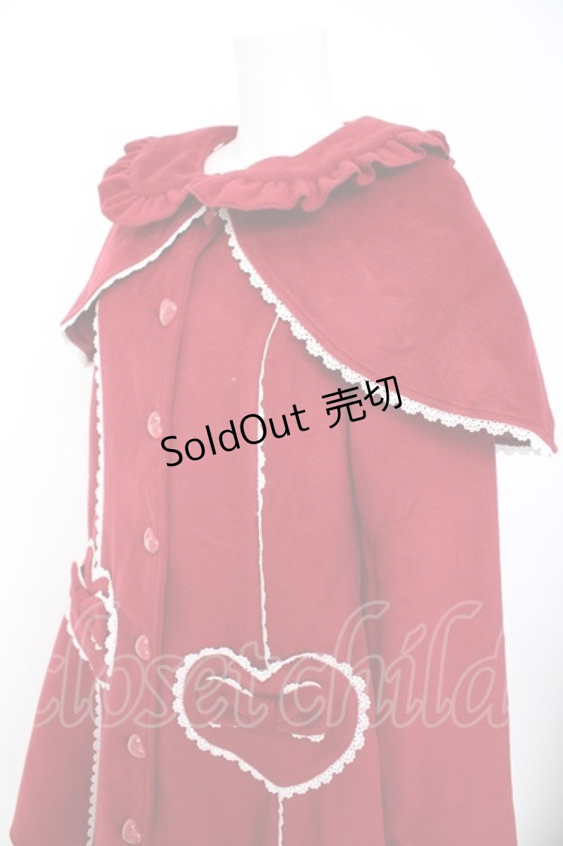 画像3: Dear Dolls / ケープ付きコート  赤 Y-26-09-12-110-LO-CO-SZ-ZY (3)
