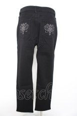 画像2: axes femme / 刺繍入り裏起毛ストレッチパンツ L 黒 Y-26-09-12-117-AX-PA-SZ-ZY (2)