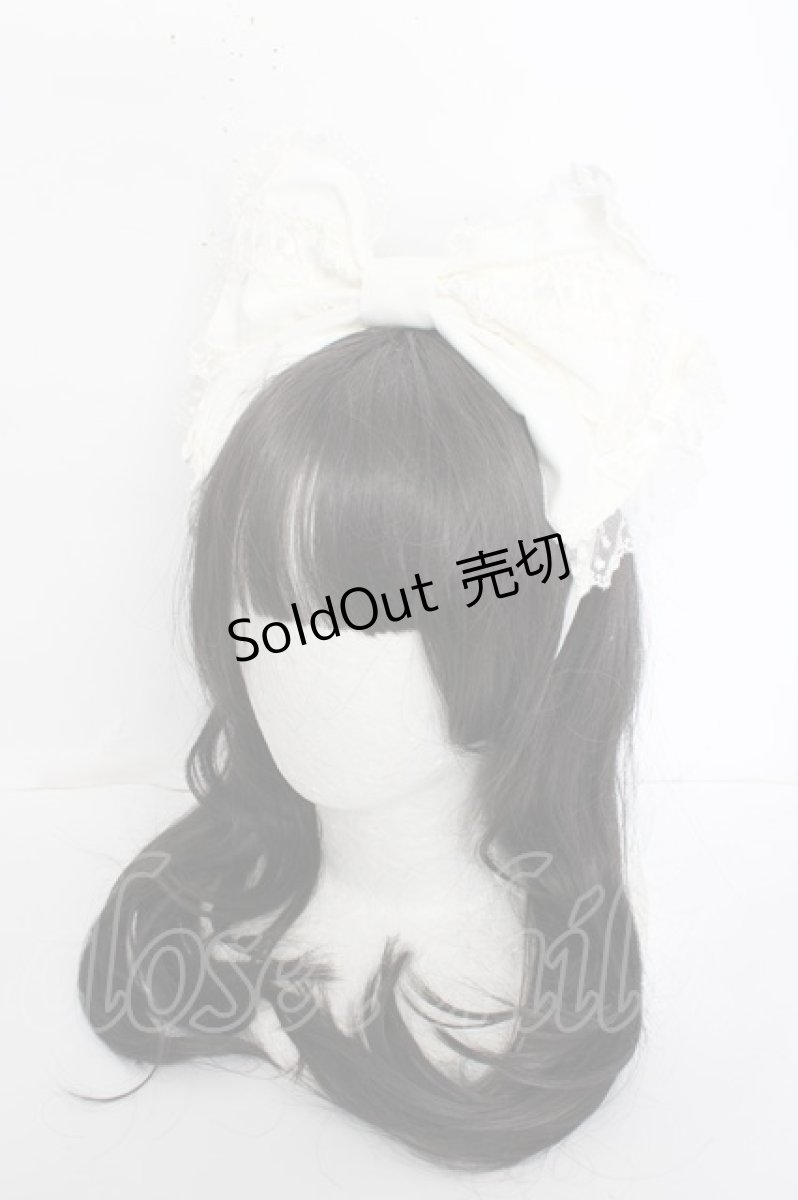 画像1: Angelic Pretty / お花のはしごレースカチューシャ  白 Y-26-09-12-002-AP-AC-SZ-ZY (1)