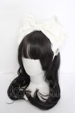 画像1: Angelic Pretty / お花のはしごレースカチューシャ  白 Y-26-09-12-002-AP-AC-SZ-ZY (1)