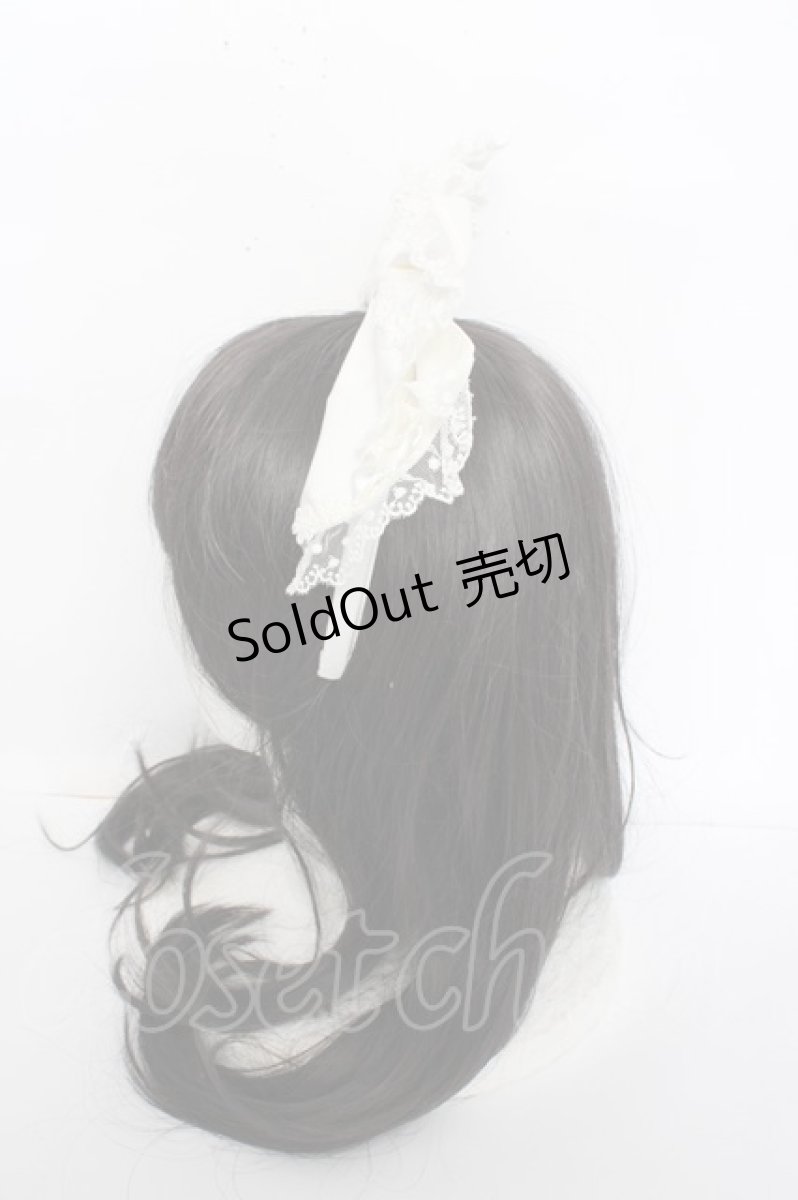 画像2: Angelic Pretty / お花のはしごレースカチューシャ  白 Y-26-09-12-002-AP-AC-SZ-ZY (2)