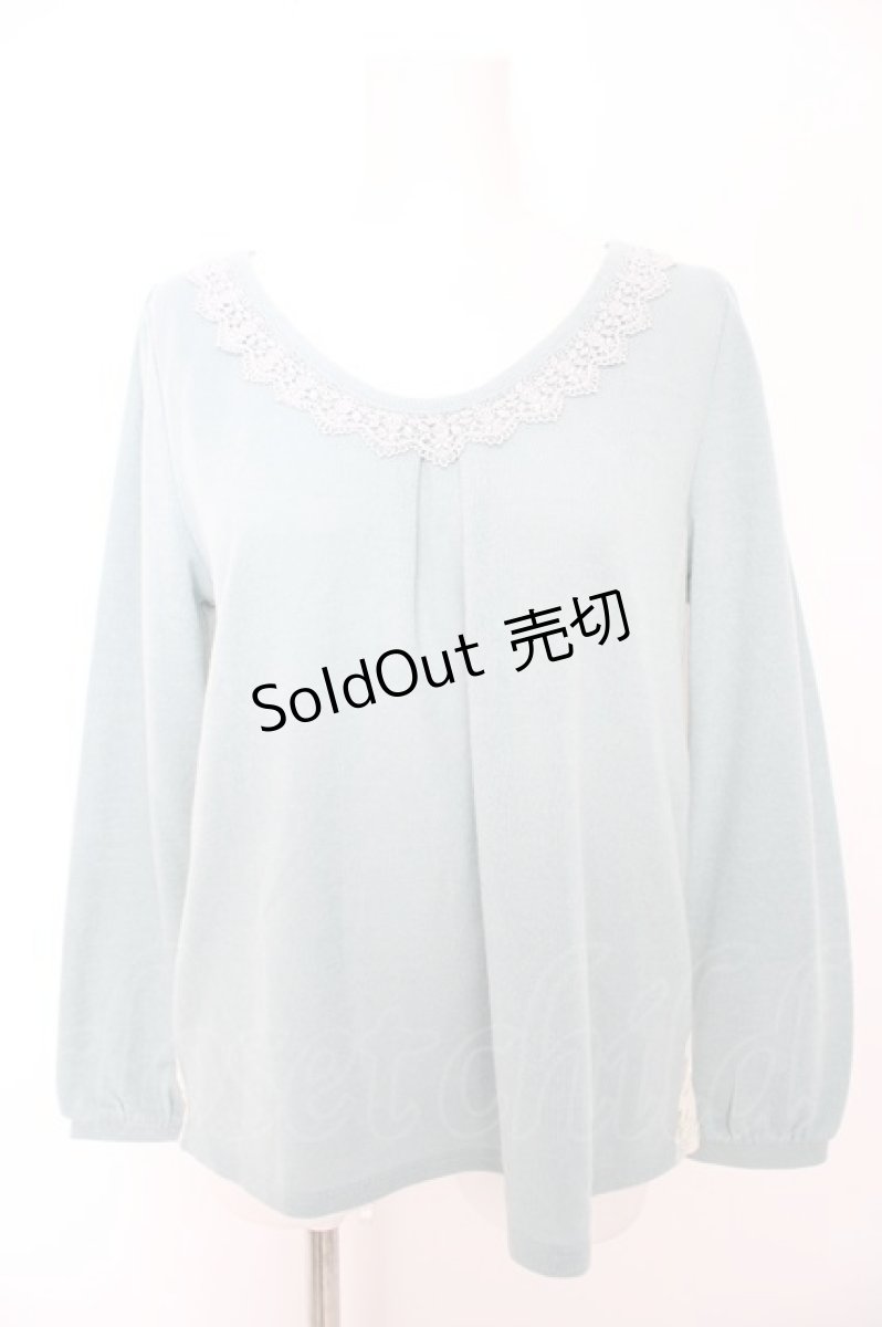 画像1: axes femme / 後ろレースニットトップス M グリーン Y-26-09-12-022-AX-TO-SZ-ZI (1)