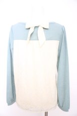 画像2: axes femme / 後ろレースニットトップス M グリーン Y-26-09-12-022-AX-TO-SZ-ZY (2)