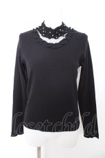 画像1: axes femme / お花レーススタンドインナープルオーバー M 黒 Y-26-09-12-031-AX-TO-SZ-ZY (1)