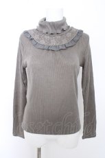 画像1: axes femme / ヨーク切替えリブタートル M グレー Y-26-09-12-033-AX-TO-SZ-ZY (1)