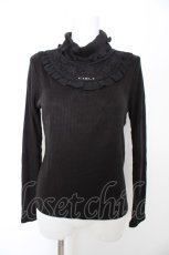 画像1: axes femme / ヨーク切替えリブタートル M 黒 Y-26-09-12-036-AX-TO-SZ-ZY (1)