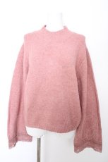 画像1: axes femme / フレア袖ハイネックニット F ピンク Y-26-09-12-050-AX-TO-SZ-ZY (1)