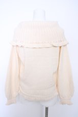 画像2: axes femme / オフタートルニットプルオーバー M 生成り Y-26-09-12-051-AX-TO-SZ-ZY (2)