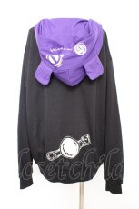 画像2: NieR Clothing / フェイシデザインなりきり耳付きアウター F 黒×紫 Y-26-09-13-034-PU-TO-SZ-ZY (2)