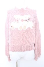 画像1: LIZ LISA / Twin Bearsニットトップス  ピンク Y-26-09-13-039-LO-TO-SZ-ZY (1)