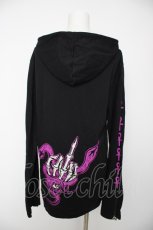 画像2: NieR Clothing / 袖プリントプルパーカー  黒 Y-26-09-13-051-PU-TO-SZ-ZY (2)