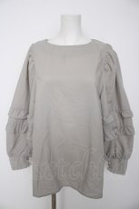 画像1: axes femme / パワショルデザインチュニック M グリーン Y-26-09-13-060-AX-TO-SZ-ZY (1)