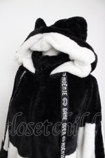 画像3: NOEMIE / ねこ耳配色ユニセックスファーブルゾン  白×黒 Y-26-09-13-076-LO-JA-SZ-ZY (3)