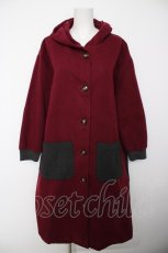 画像1: axes femme / バイカラーコート  赤 Y-26-09-13-078-AX-CO-SZ-ZY (1)