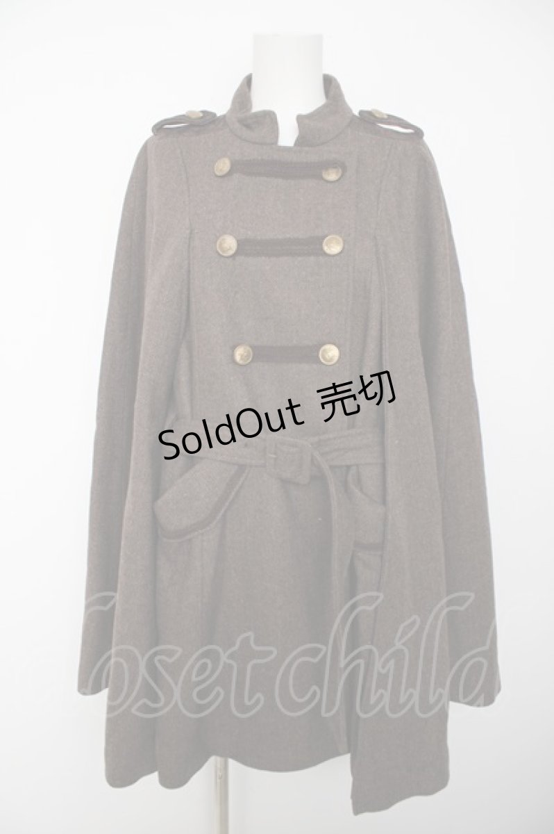 画像1: axes femme / ナポレオンマント風コート M 茶 Y-26-09-13-079-AX-CO-SZ-ZI (1)