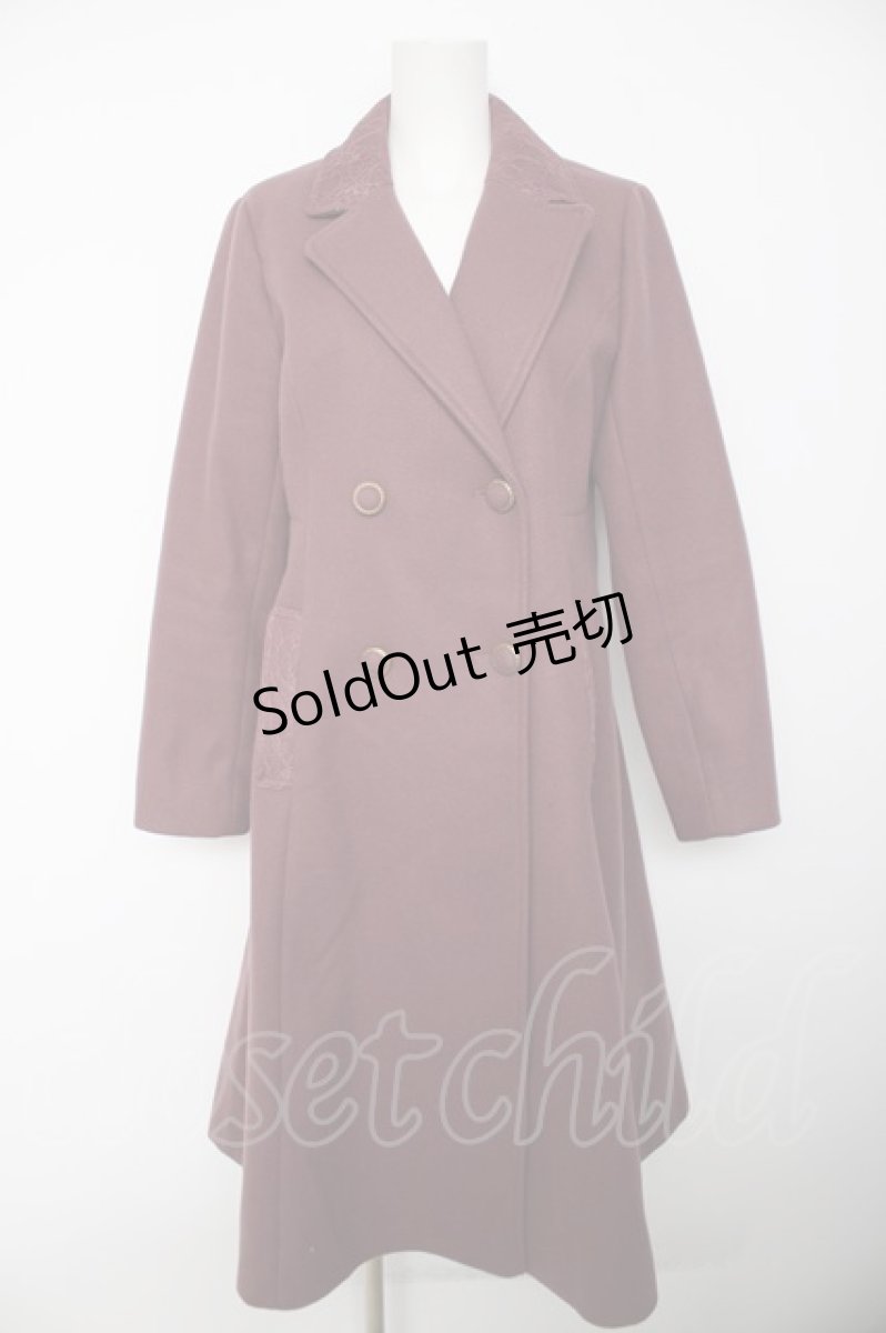 画像1: axes femme / クラシックロングコート M パープル Y-26-09-13-081-AX-CO-SZ-ZY (1)