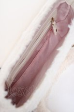 画像5: Maison de FLEUR / ダブルリボンファーフラップバッグ F アイボリー Y-26-09-13-014-LO-BG-SZ-ZY (5)