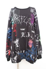 画像1: REFLEM / ランダムキャプチャーBIG PO/プルオーバースウェットシャツ F ブラック Y-26-09-13-019-PU-TO-SZ-ZY (1)