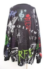 画像2: REFLEM / ランダムキャプチャーBIG PO/プルオーバースウェットシャツ F ブラック Y-26-09-13-019-PU-TO-SZ-ZY (2)