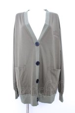 画像1: NieR Clothing / CROWN 刺繍入りカーディガン F 抹茶ラテ Y-26-09-13-022-PU-TO-SZ-ZY (1)