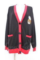 画像1: NieR Clothing / 配色ニットカーディガン【MEIKO】 F 黒×赤 Y-26-09-13-024-PU-TO-SZ-ZY (1)