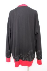 画像2: NieR Clothing / 配色ニットカーディガン【MEIKO】 F 黒×赤 Y-26-09-13-024-PU-TO-SZ-ZY (2)