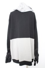 画像2: NieR Clothing / 耳付きFOOD ZIP PARKER F 黒×グレー Y-26-09-13-026-PU-TO-SZ-ZY (2)
