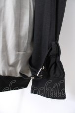 画像4: NieR Clothing / 耳付きFOOD ZIP PARKER F 黒×グレー Y-26-09-13-026-PU-TO-SZ-ZY (4)