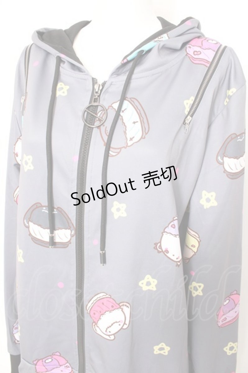 画像3: NieR Clothing / 2WAY OFF-ShoulderZIP OUTER F MACARON/グレー Y-26-09-13-029-PU-TO-SZ-ZS (3)
