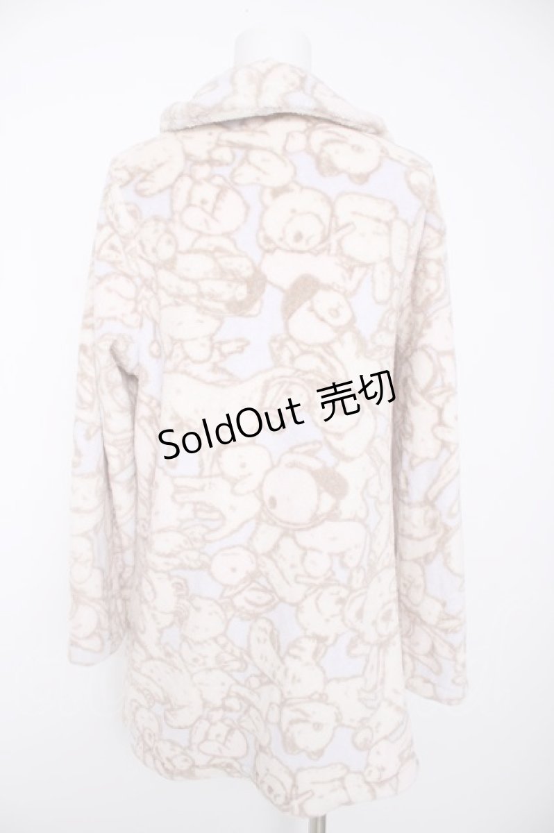 画像2: Franche Lippee / こどもべや柄ふかふかガウン  ラベンダー Y-26-09-14-052-LO-TO-SZ-ZY (2)