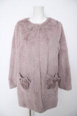 画像1: axes femme POETIQUE / フェイクファーロングコート  ピンク Y-26-09-14-070-AX-CO-SZ-ZY (1)
