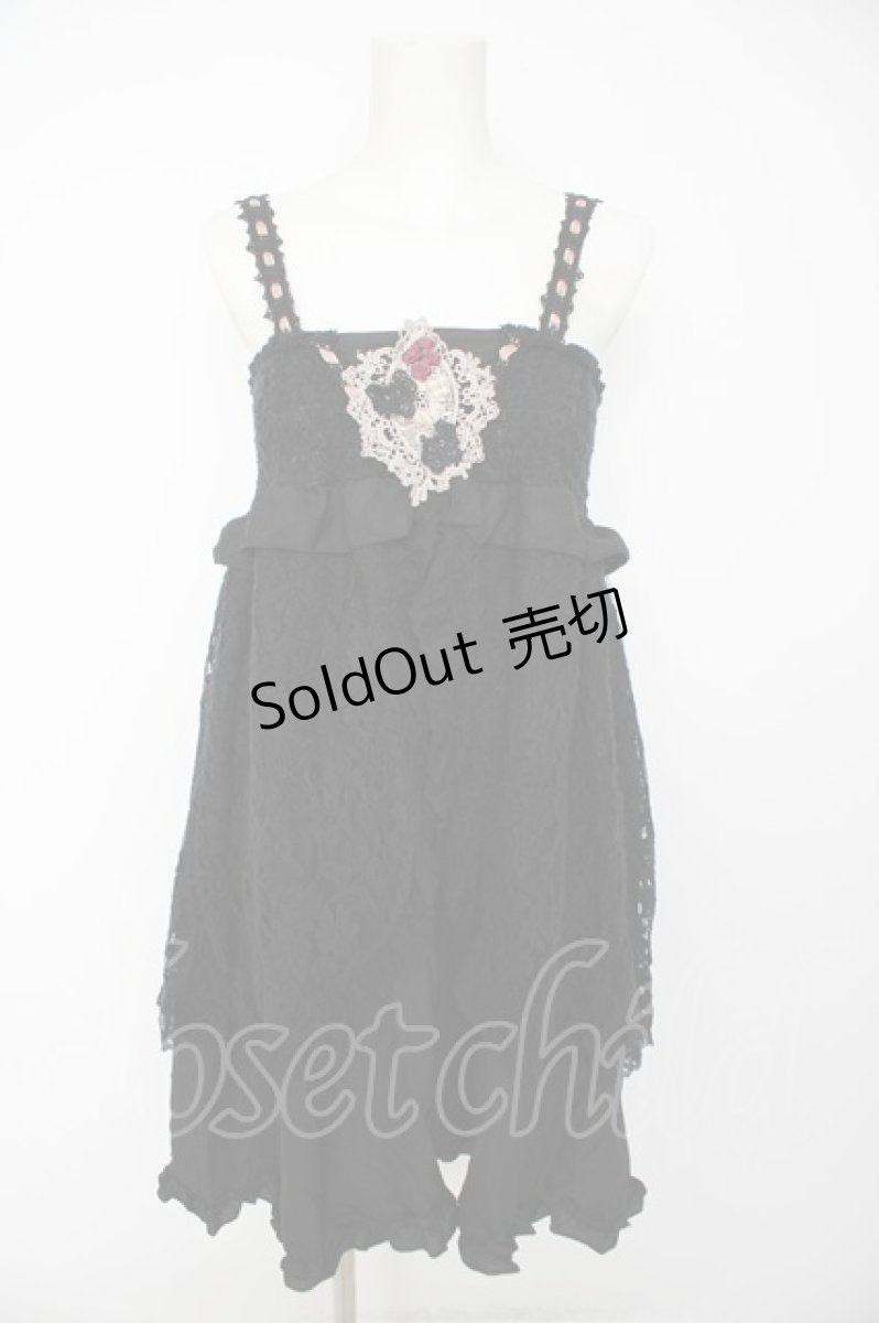 画像1: axes femme / 起毛レース2WAYチュニック M 黒 Y-26-09-14-073-AX-OP-SZ-ZY (1)