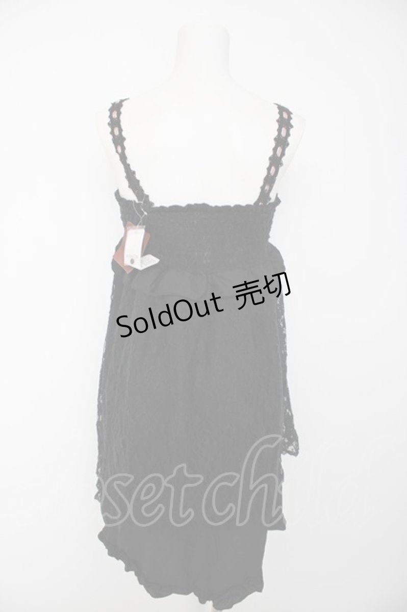 画像2: axes femme / 起毛レース2WAYチュニック M 黒 Y-26-09-14-073-AX-OP-SZ-ZY (2)