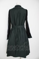 画像2: axes femme POETIQUE / ベストレイヤードシャツ風ワンピース M グリーン Y-26-09-14-080-AX-OP-SZ-ZY (2)