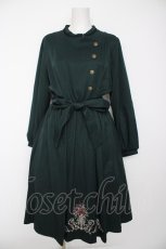 画像1: axes femme / フラワー刺繍連釦ワンピース F グリーン Y-26-09-14-083-AX-OP-SZ-ZY (1)