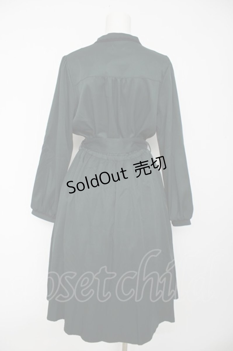 画像2: axes femme / フラワー刺繍連釦ワンピース F グリーン Y-26-09-14-083-AX-OP-SZ-ZI (2)