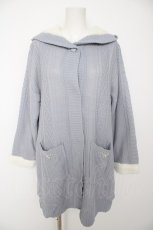 画像1: axes femme / 裏ボアコーディガン F サックス Y-26-09-14-104-AX-TO-SZ-ZY (1)