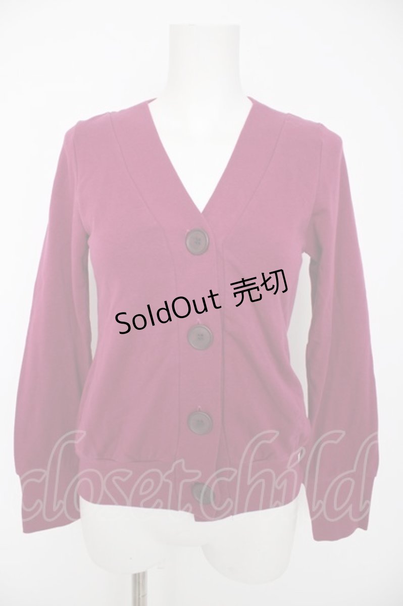 画像1: Franche Lippee / 4つボタンカーディガン  紫 Y-26-09-14-108-LO-TO-SZ-ZY (1)
