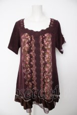 画像1: axes femme / ドットパネル柄チュニック M パープル Y-26-09-14-114-AX-TO-SZ-ZY (1)