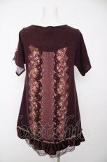 画像2: axes femme / ドットパネル柄チュニック M パープル Y-26-09-14-114-AX-TO-SZ-ZY (2)