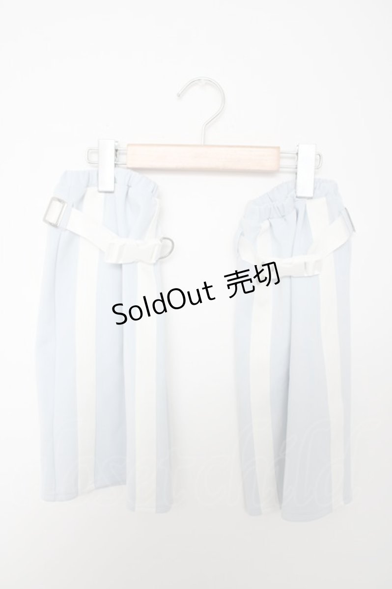 画像1: DearMyLove / 選べる丈ラインジャージレッグウォーマー  サックス Y-26-09-14-122-GO-ZA-SZ-ZY (1)